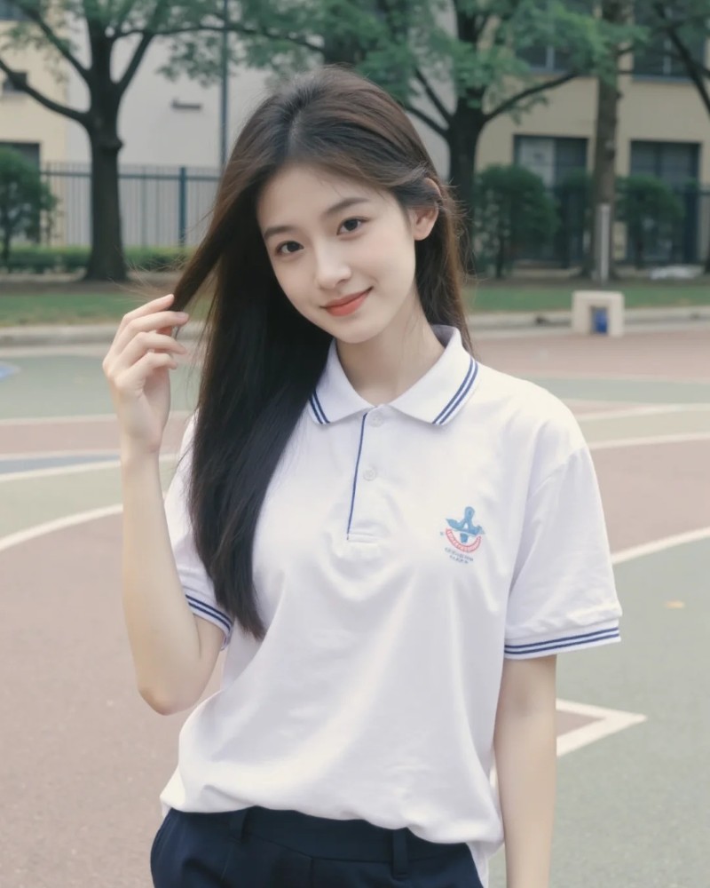 Bạn học đứng trên vỉa hè