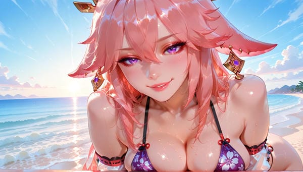 ảnh yae miko hentai 12
